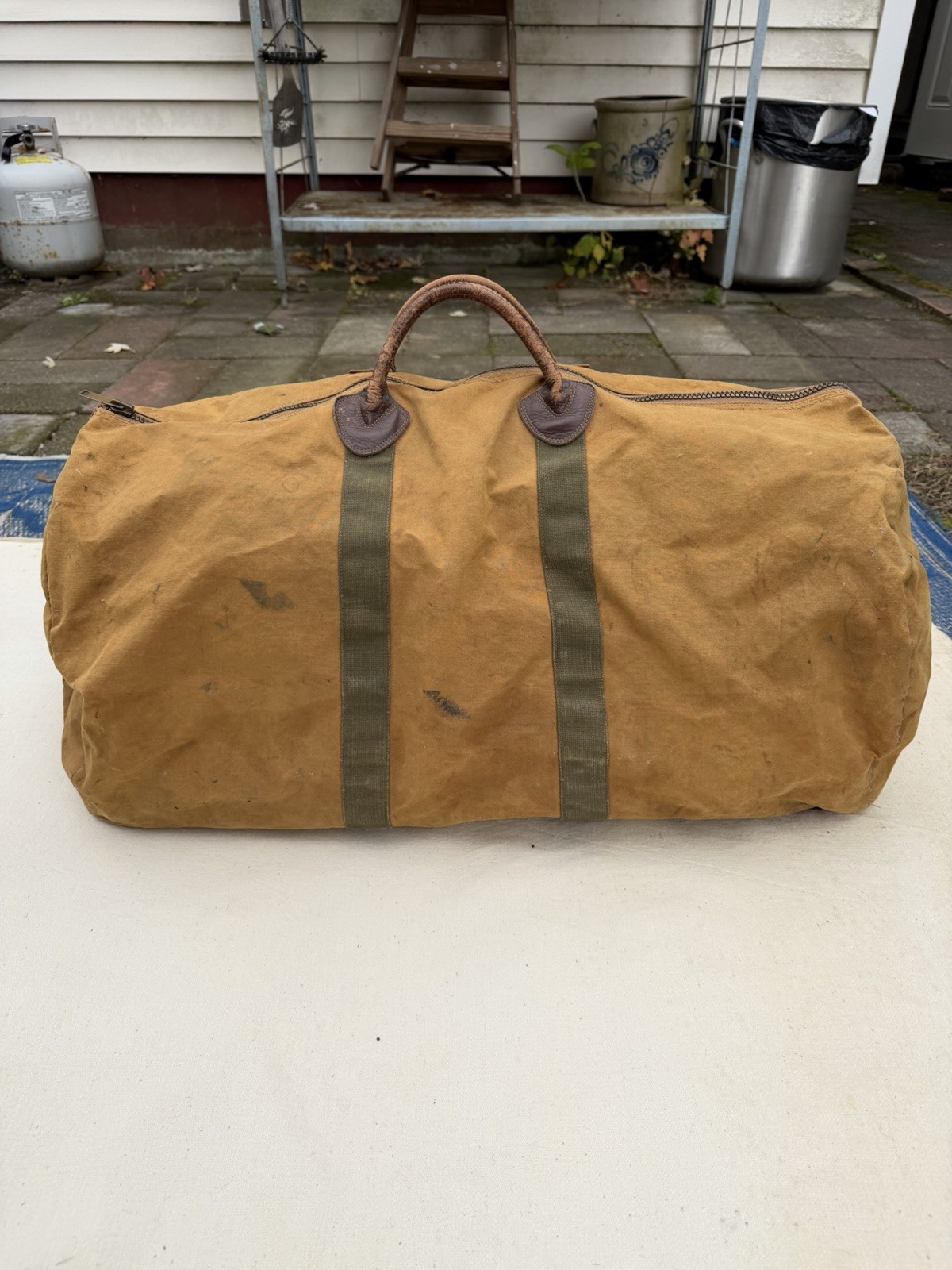VERY RARE Vintage 1940s L.L. Bean Sportsman Large Duffle Bag