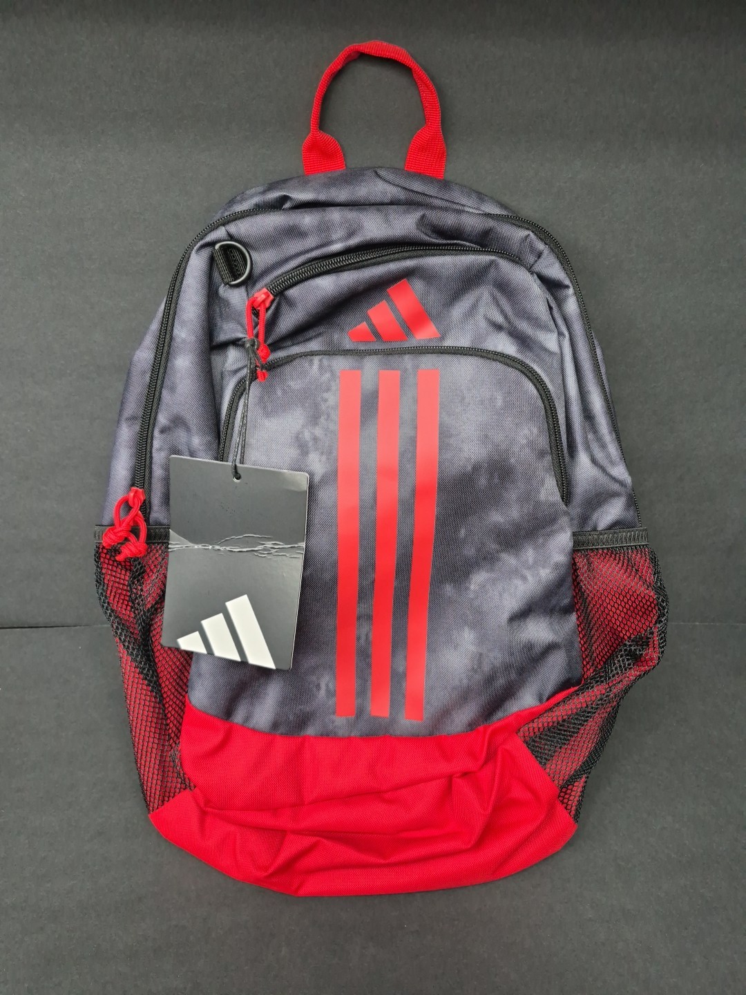 Adidas 18 Inch Carbon And Red Backpack