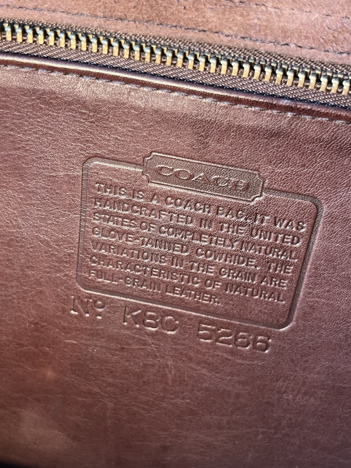 Coach Metropolitan Messenger Bag Briefcase Brown Leather Authentic Vintage