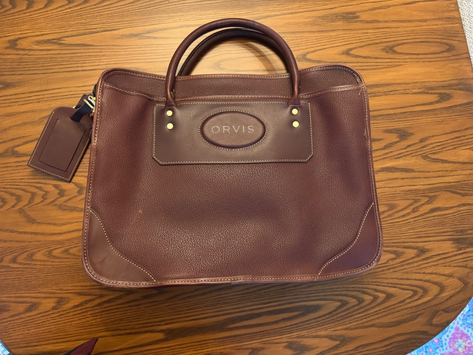 Orvis Bullhide Briefcase Messenger Bag 17RX-4600 SEP 2007 17″X12″X5″ with TAG