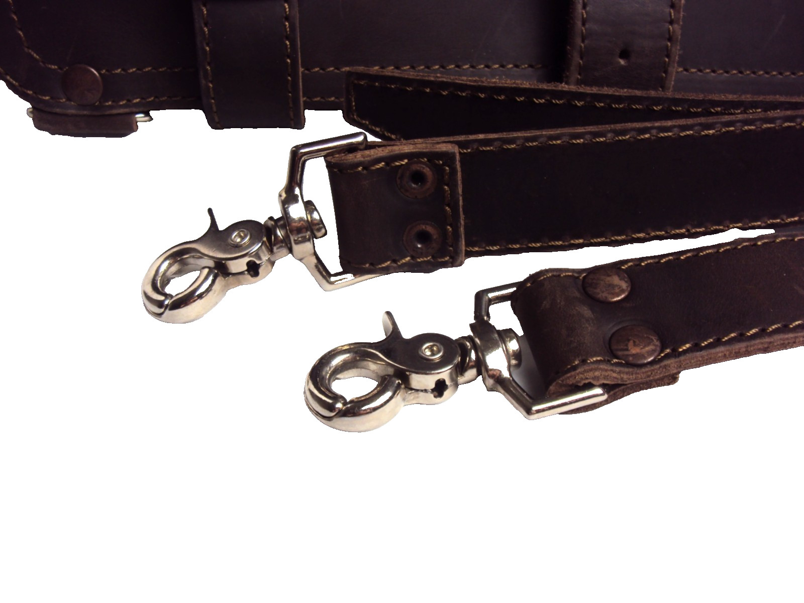SADDLEBACK LEATHER CLASSIC LARGE BRIEFCASE BAG DARK BROWN COFFEE ORIGINAL LOGO