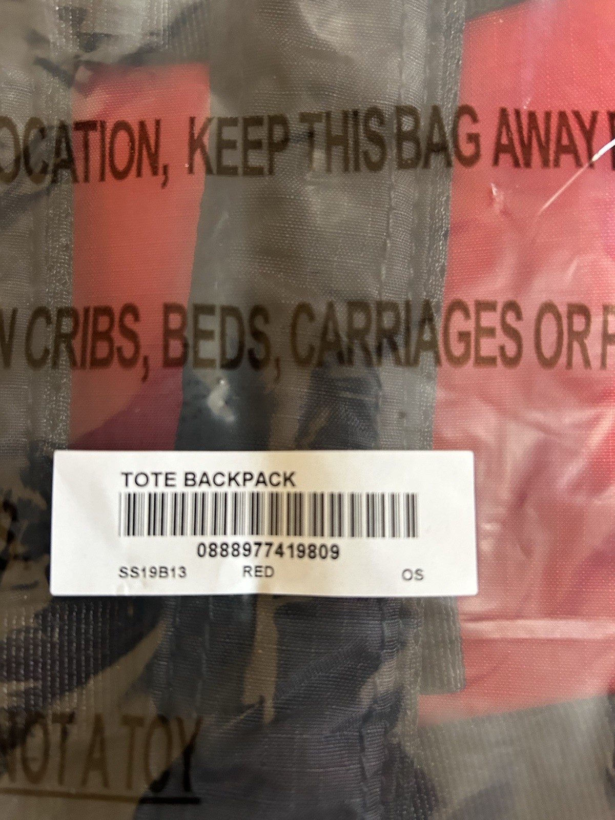 Supreme Cordura Red Backpack
