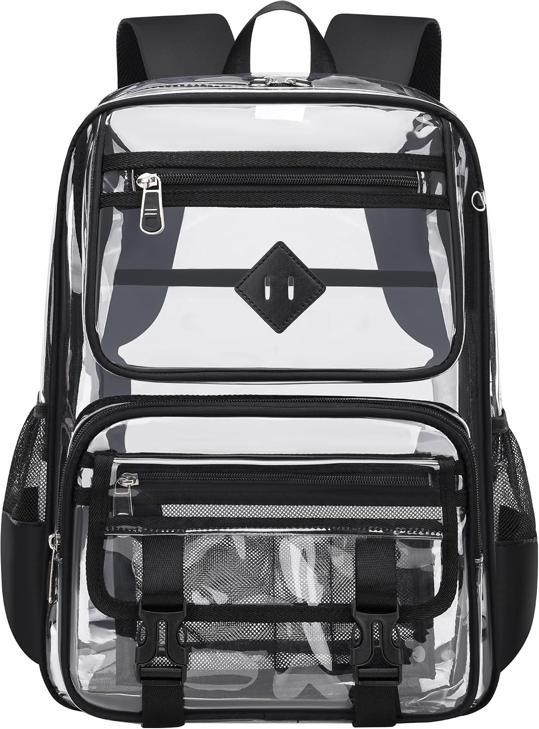 Clear Backpack for School, 16.5 Inch Large Heavy Duty Transparent Backpacks Stad
