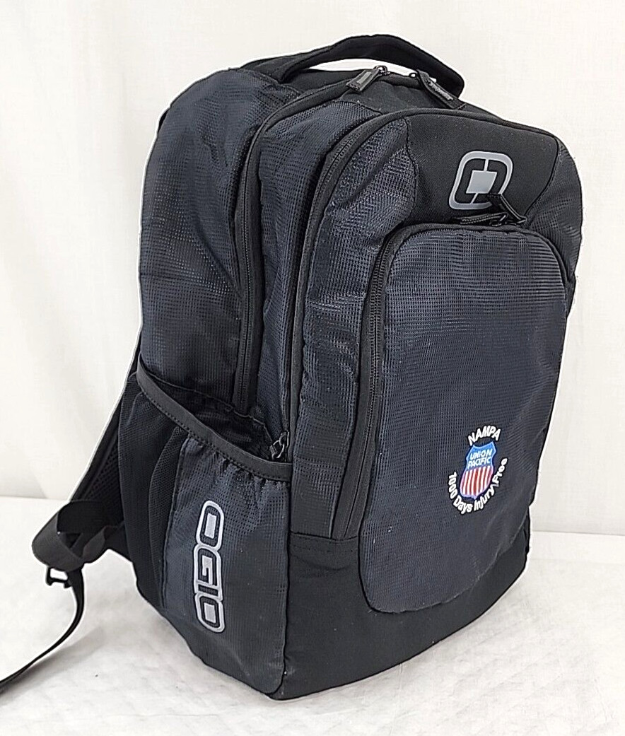 Union Pacific Railroad Backpack Nampa 100 Days Injury Free Black Ogio