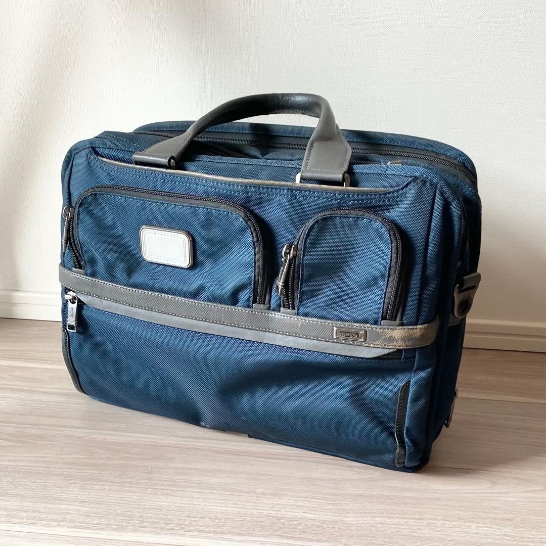 Rare Color TUMI Alpha 3 Business Bag Navy
