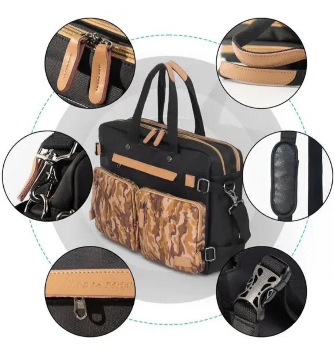 3 in 1 Computer Backpack 17.3 In Laptop Work Bag, Briefcase Desert