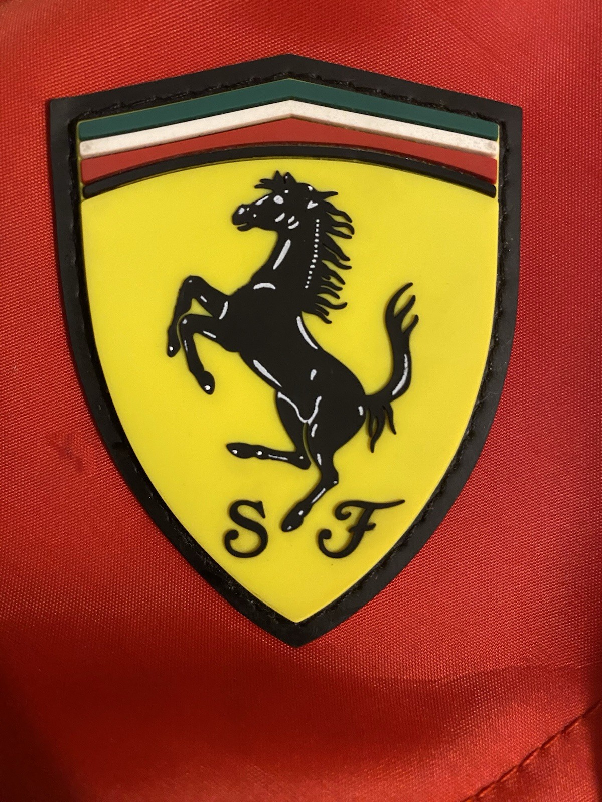 Vintage Scuderia Ferrari Triangular Single-shoulder Sling Bag With Accessory Bag