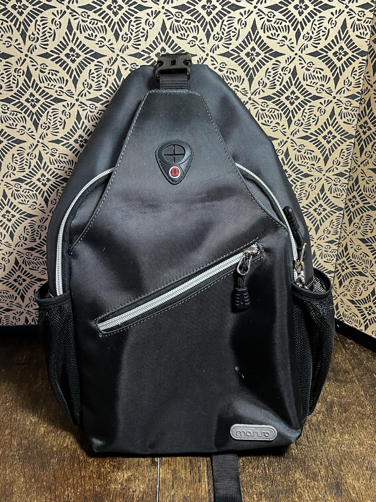 Mosiso Black Mini Sling Shoulder Bag