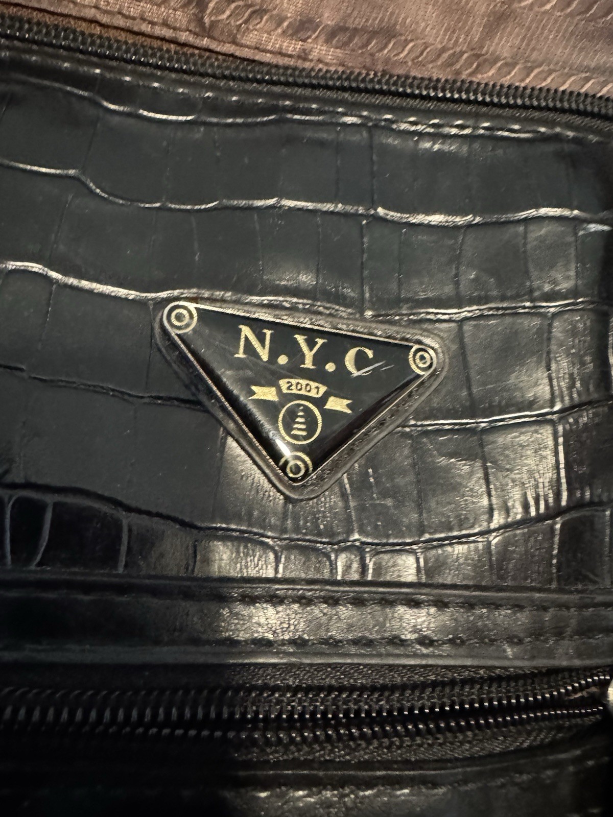 Rare VTG Leather NYC 2001 Duffle Bag- See Pictures And Description For Info