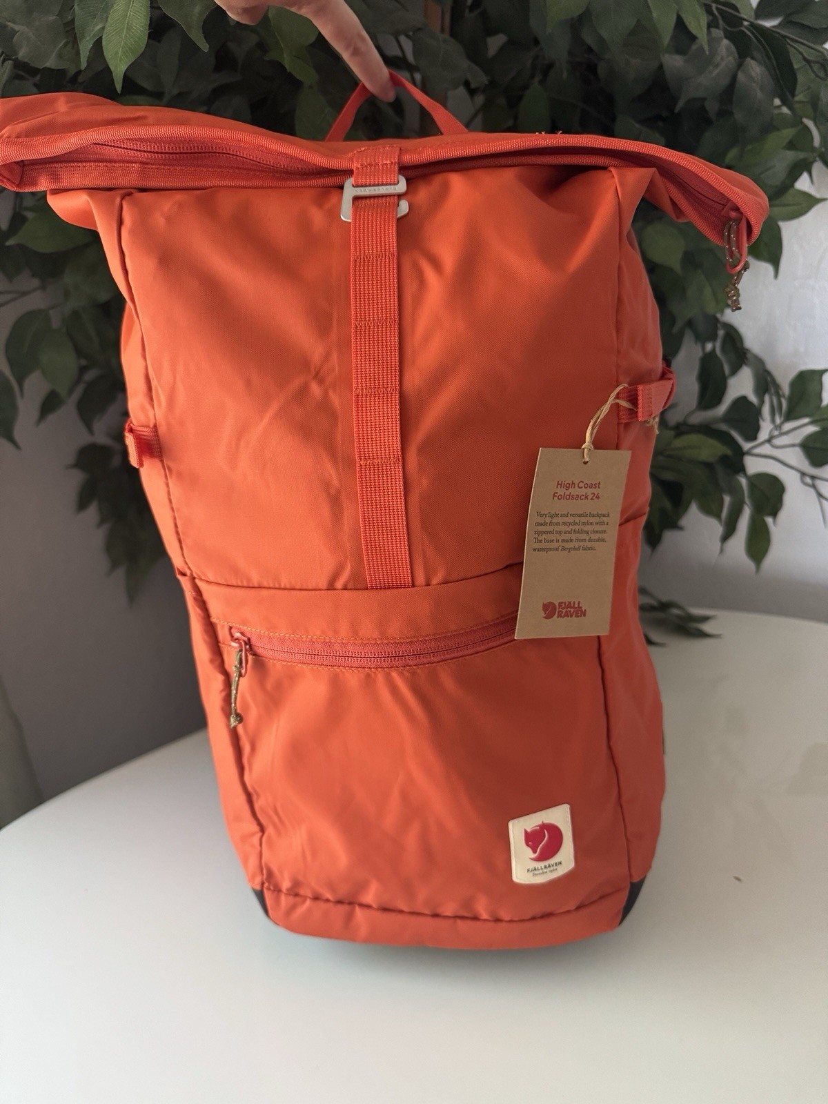 Fjallraven High Coast Foldsack 24 Backpack – Rowan Red – New