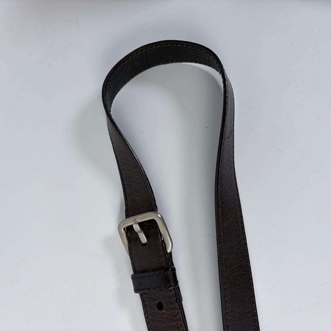 BALLY Trainspotting Brown Leather Crossbody Shoulder Bag Adjustable Strap Men