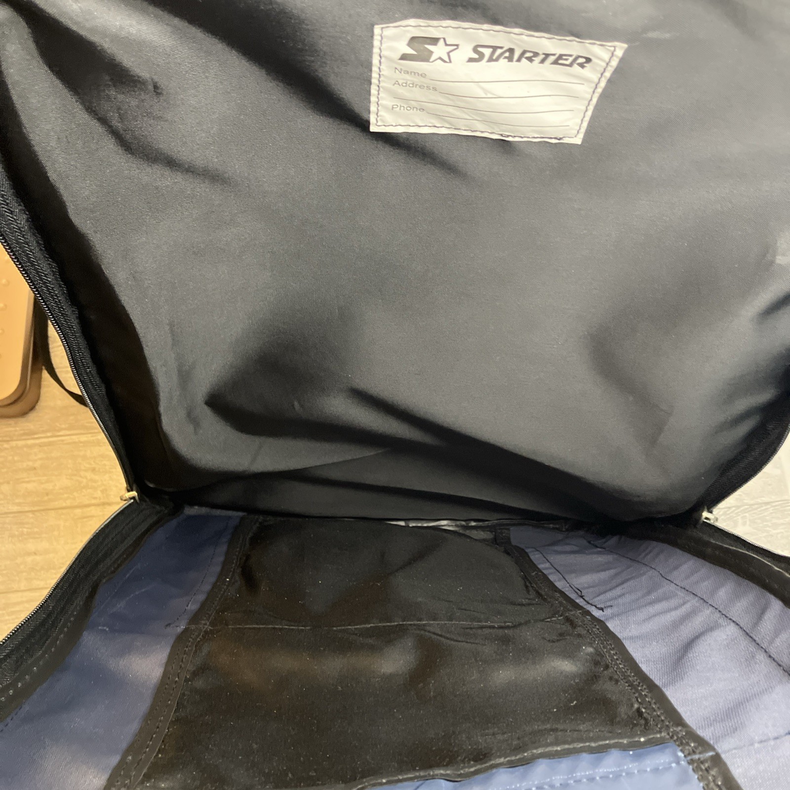 Vintage 90s Starter Backpack Urban Traveler LARGE BLUE 5-Pocket 20x15x8