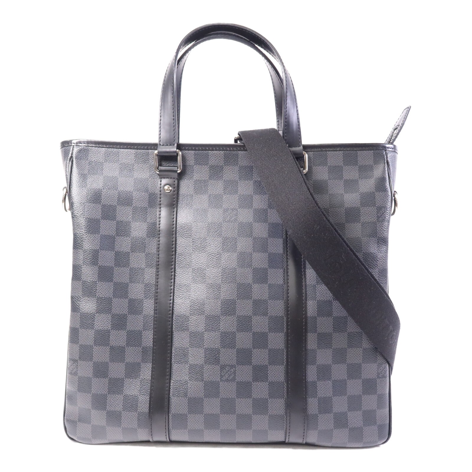 LOUIS VUITTON LV SHW Tadao MM 2 Way Shoulder Bag N51192 Damier Graphite Black