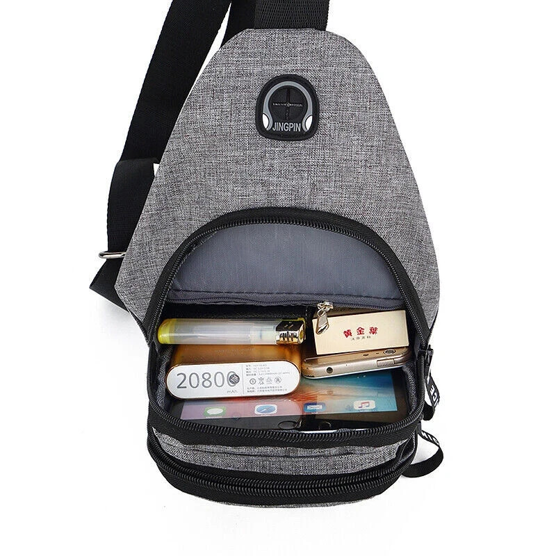 Men Women Sling Bag Crossbody Chest Pack Travel Sports Shoulder Backpack USA