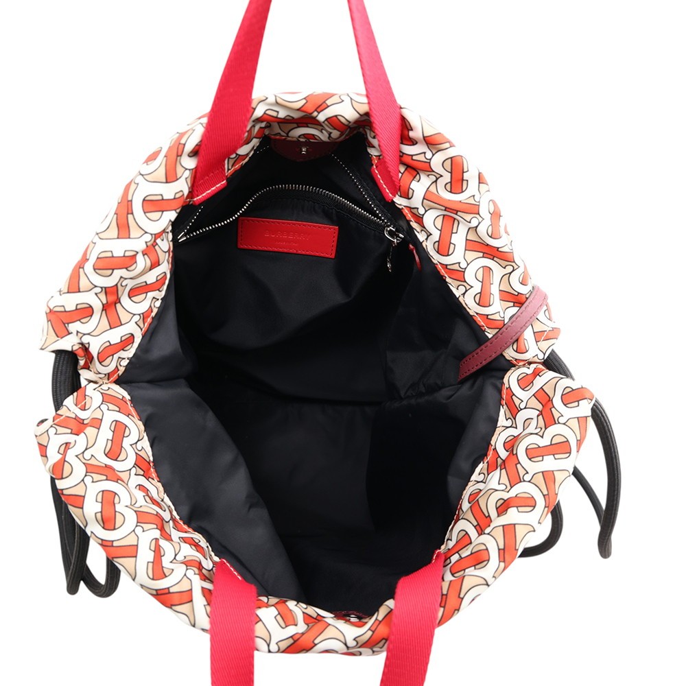 BURBERRY TB Logo Backpack Nylon Beige/Orange/White 8010741