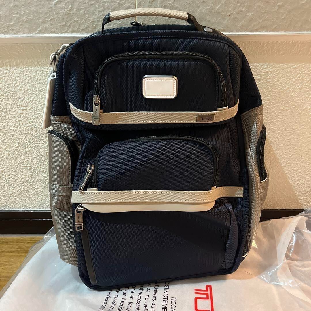 Tumi Alpha 3 Backpack Shoulder Bag Business Sports Nylon Navy NEW