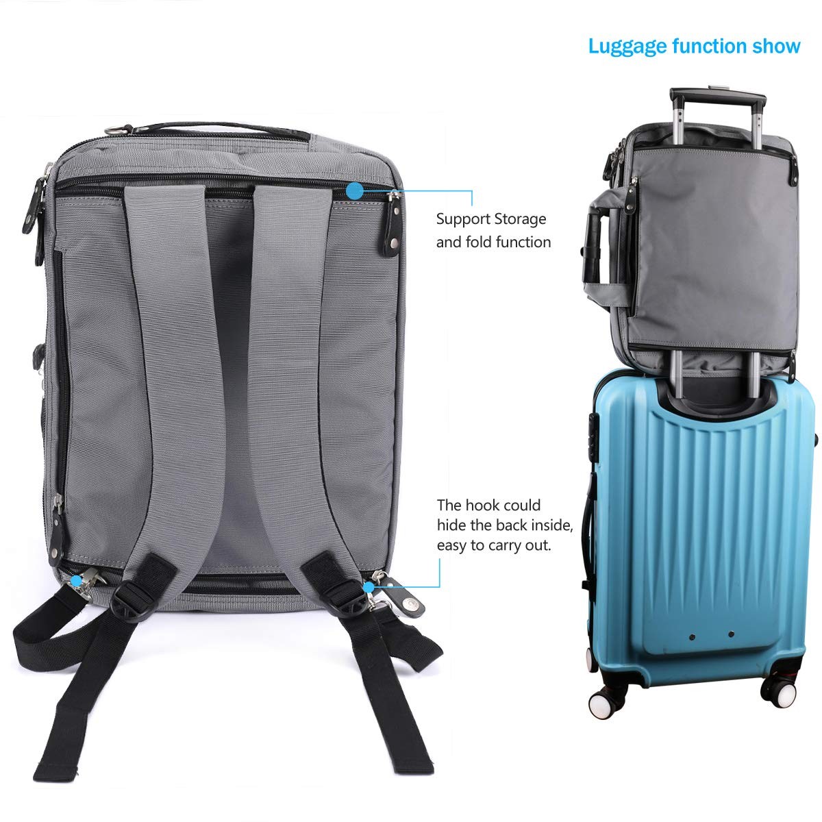 18.4 Inch Laptop Briefcase Backpack Messenger Shoulder Bag 18 Inch Gaming Not…