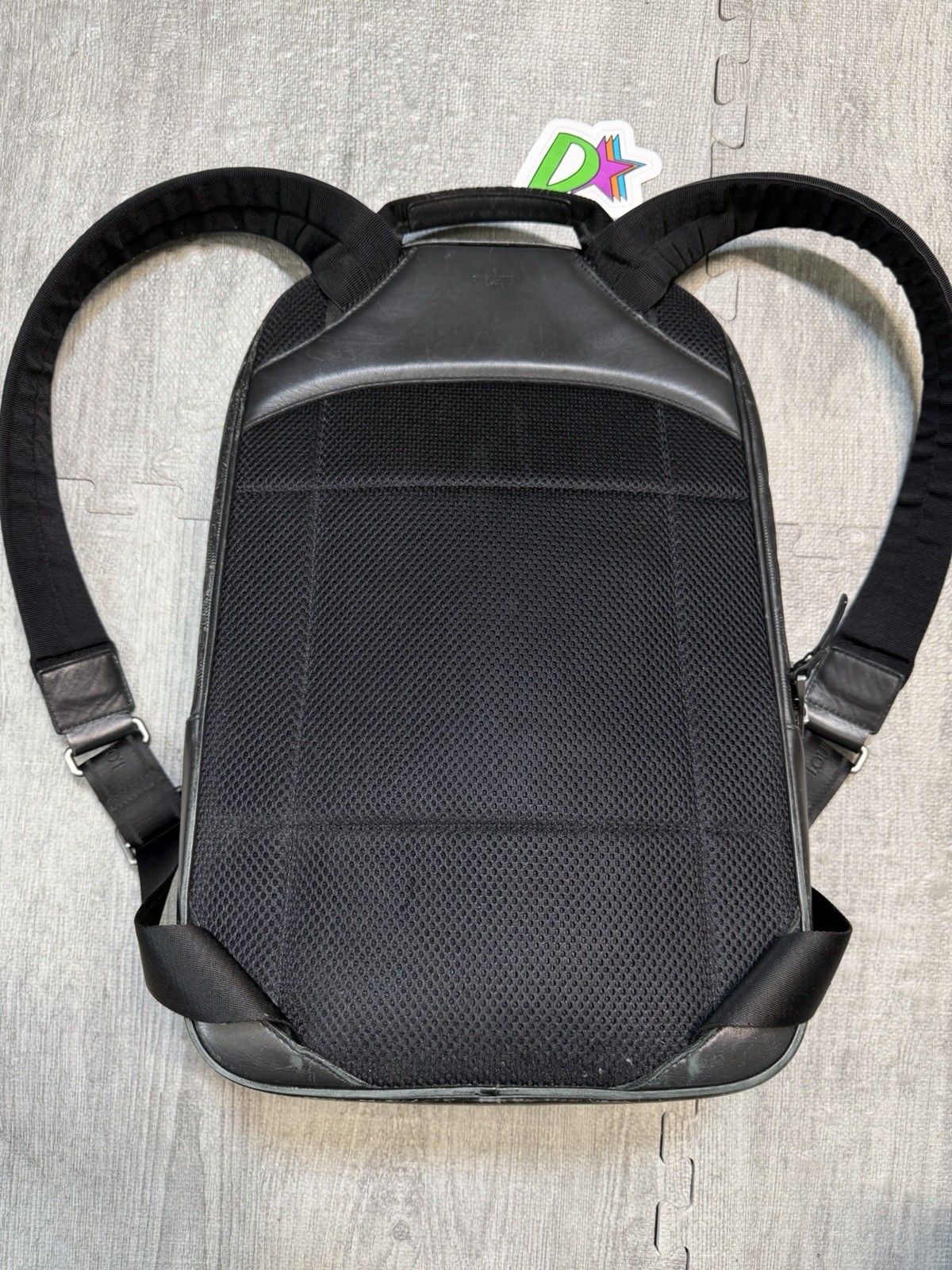 Louis Vuitton Michael NM Backpack Damier Infini Leather, Black, Worn