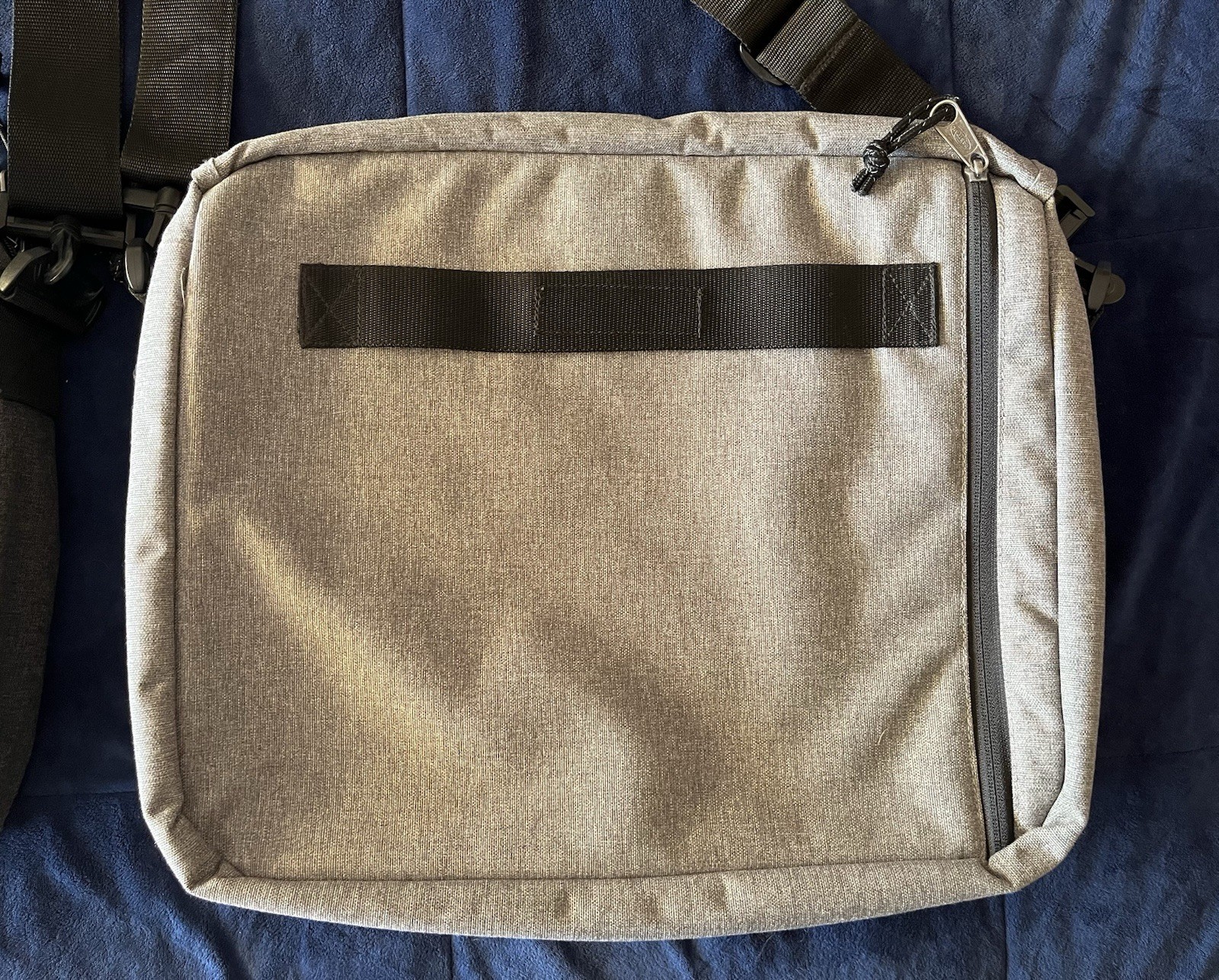 Eastpak Backpack Messenger Bag(s), Laptop Sleeve, Pen Holder, Zipper, Grey, Dark