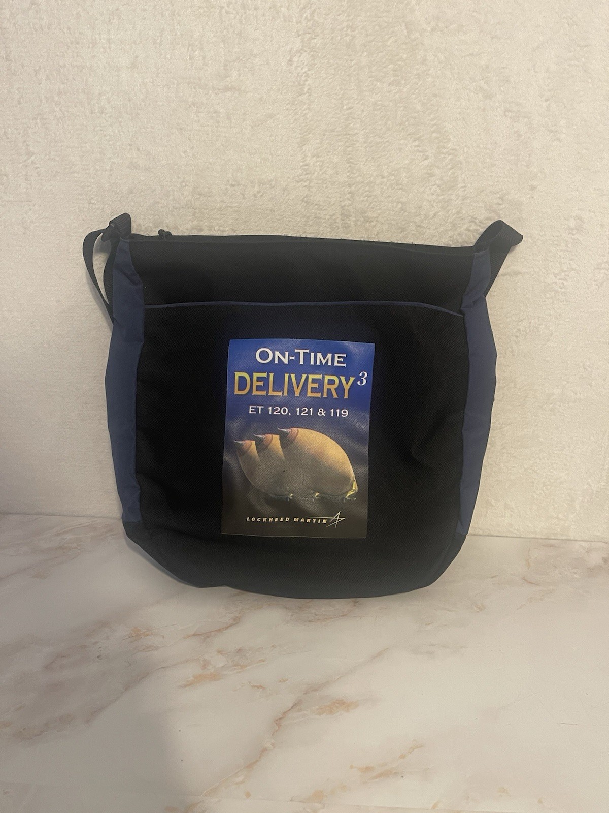 Vtg Lockheed Martin Space Transportation project Tote Bag Zippered