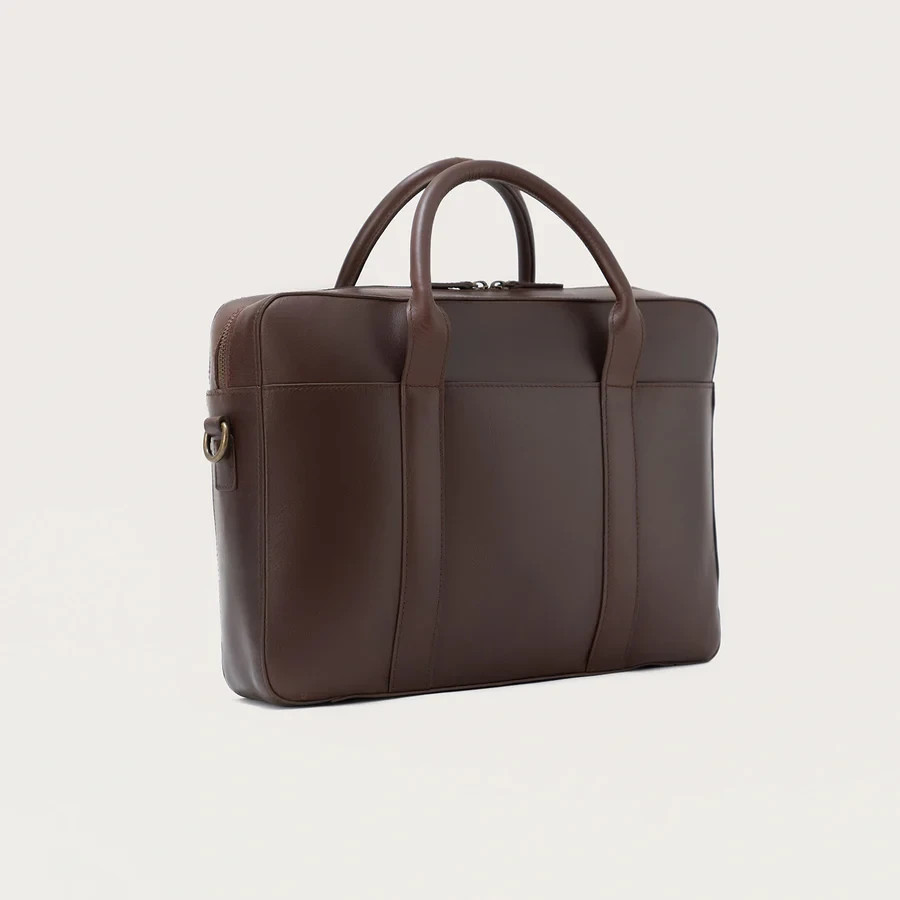 Vintage Executives Brown Leather Business Briefcase