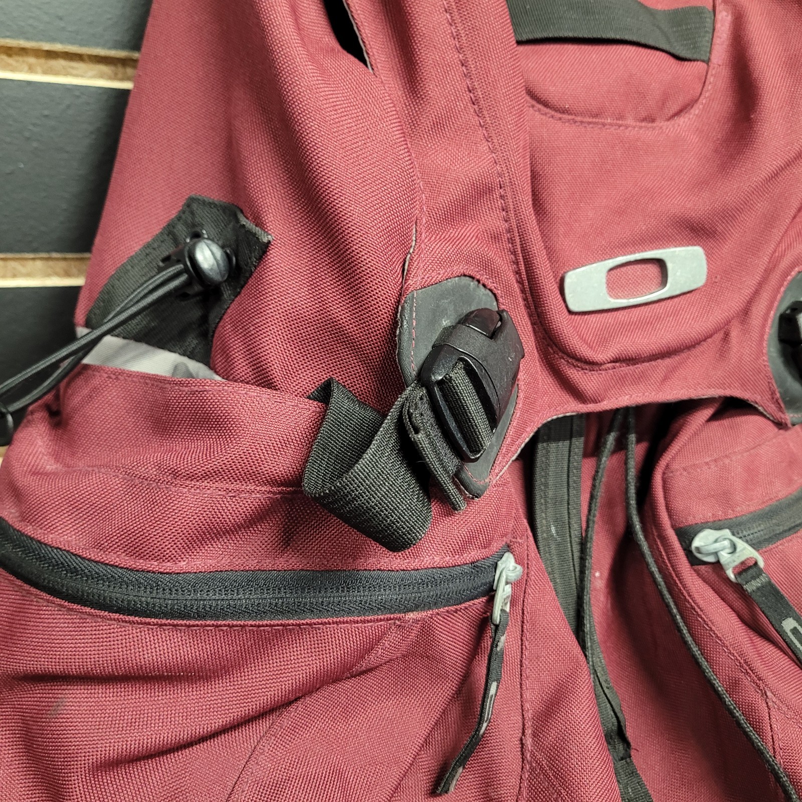 Y2K Vintage Oakley Kitchen Sink Backpack Laptop Bag Tactical Equipment Maroon