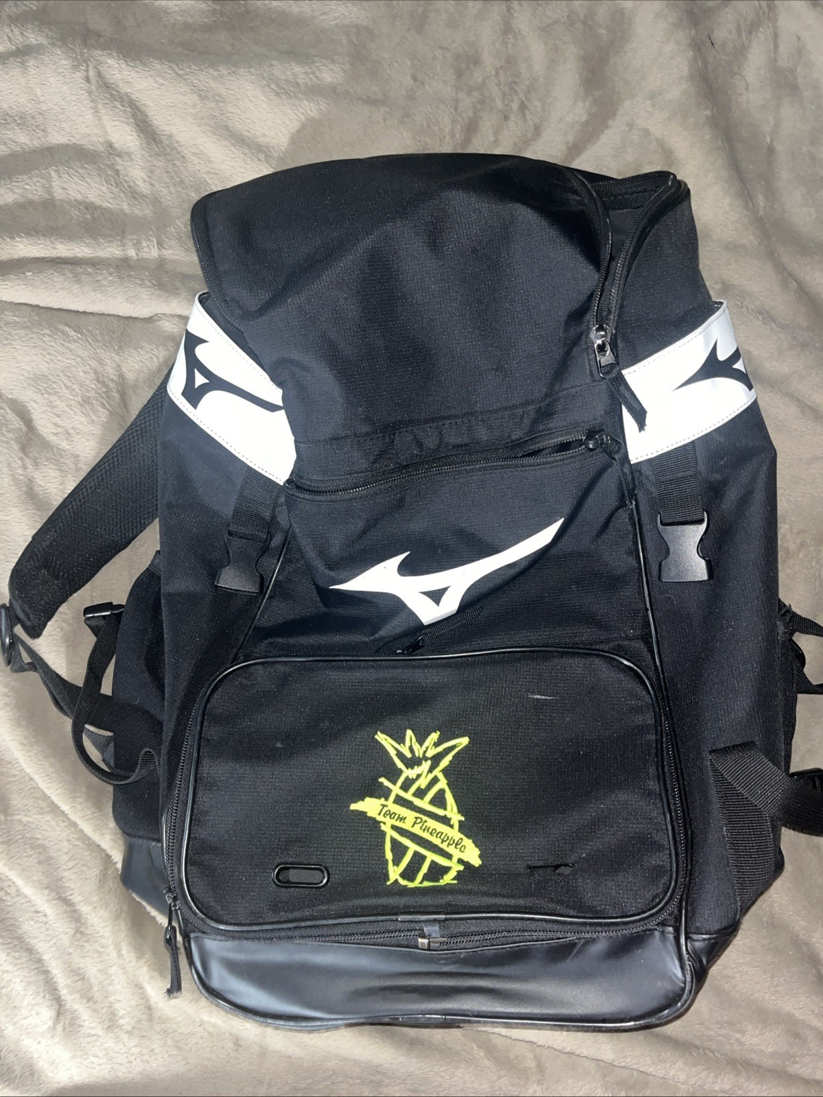 Mizuno Team Pineapple Baseball/softball Organizer Backpack