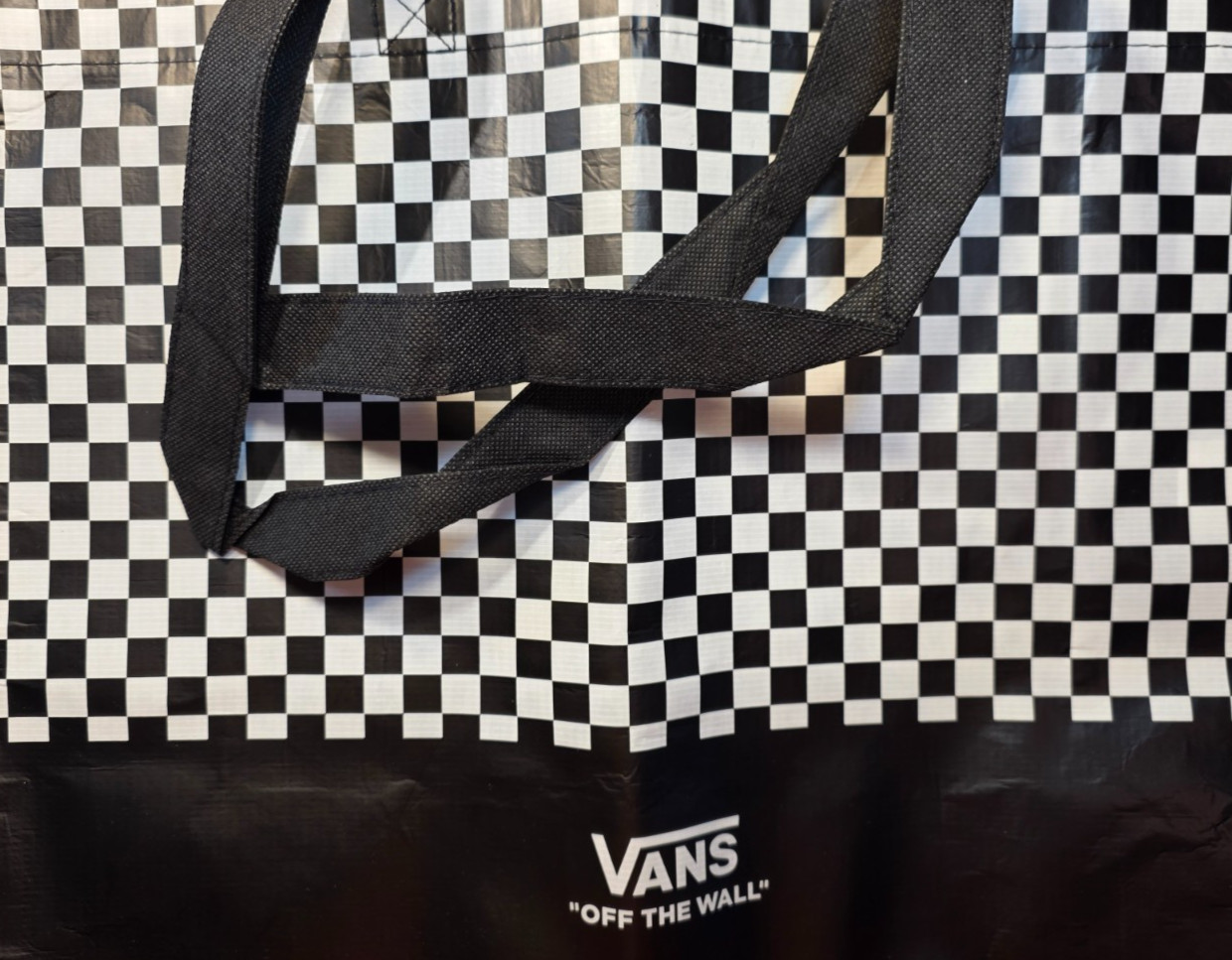 Vans Off the Wall Checkerboard Reusable Tote Bag