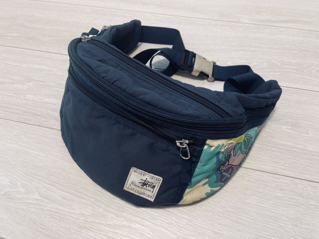 Stussy Not Available Vhtf Porter Double Name Waist Bag Limited Edition Stylish a