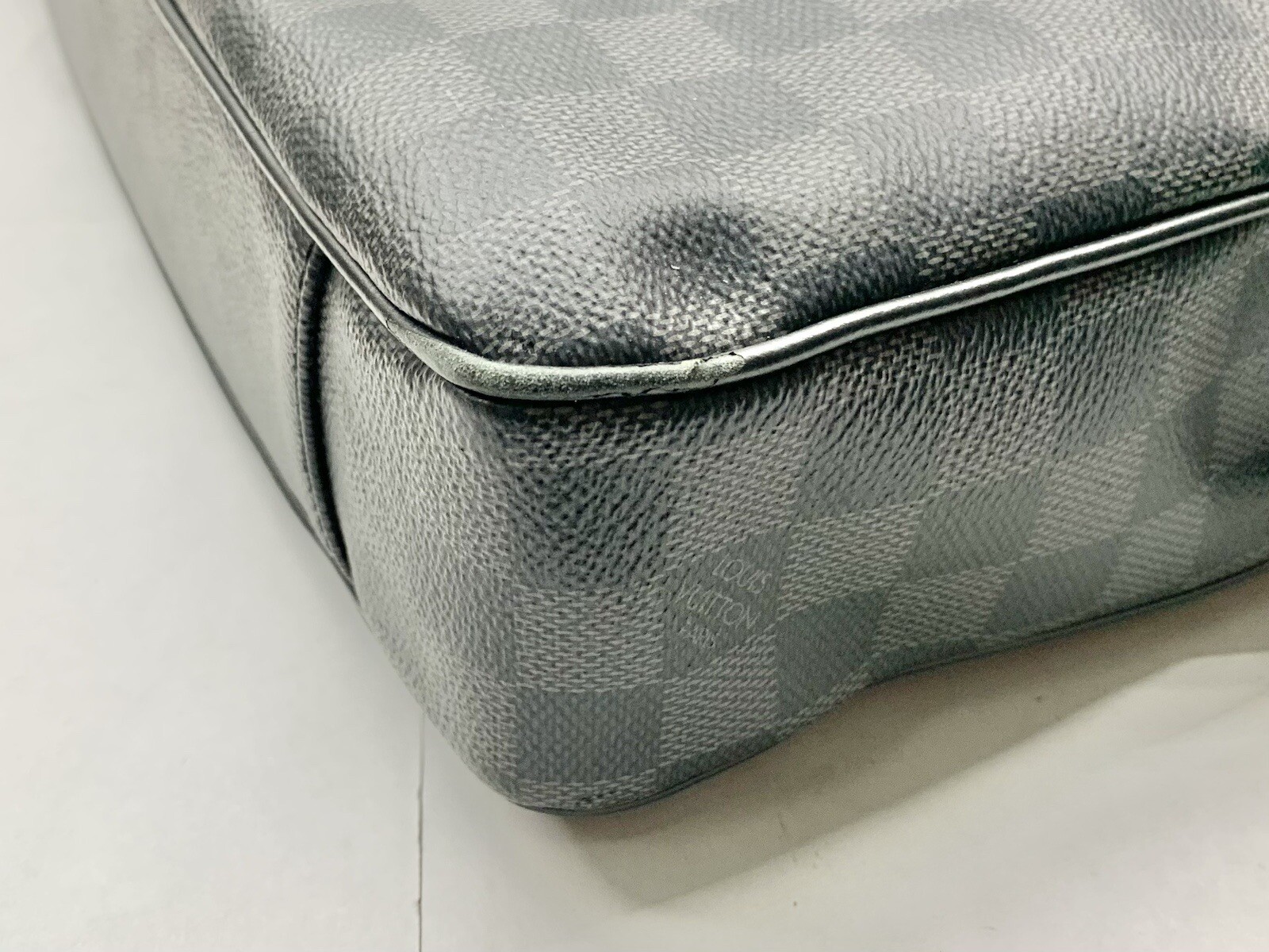 Louis Vuitton Damier Graphite Porte Documents Business PM Black Bag