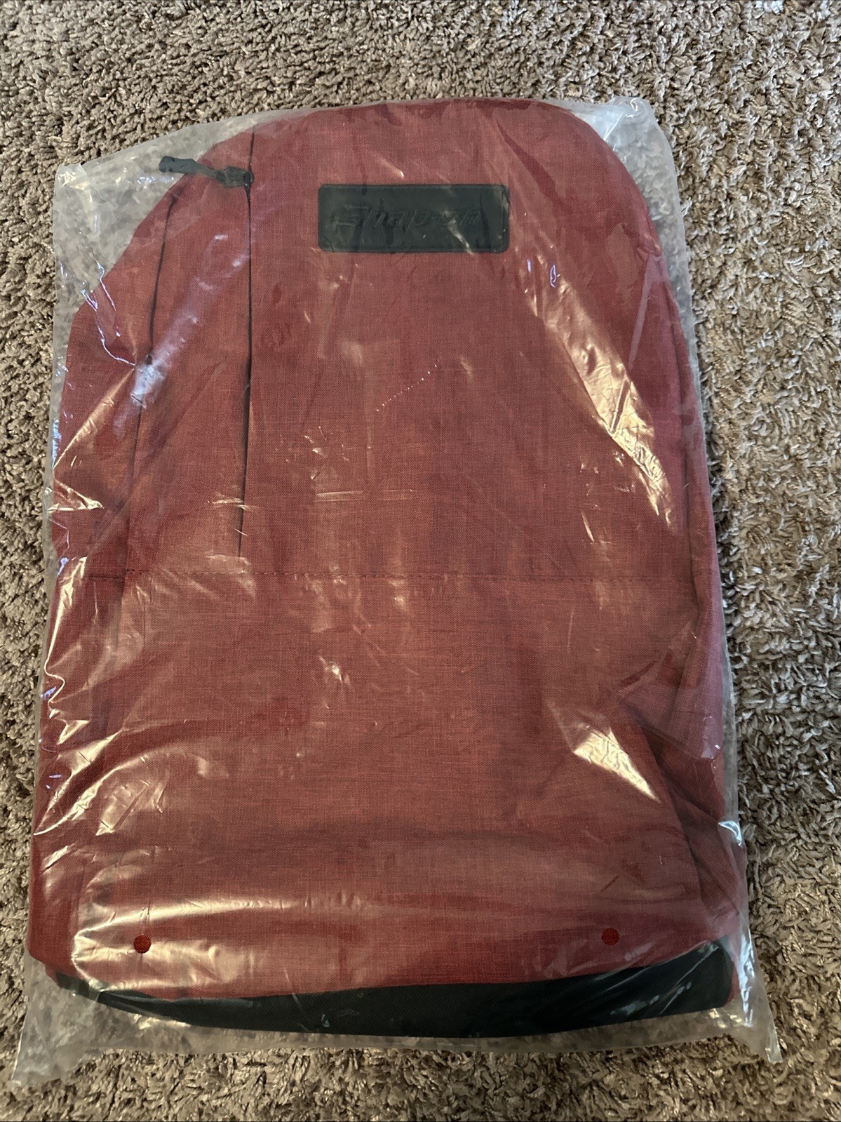 SNAP ON Red Backpack Bookbag Snap-on Brand New Bag