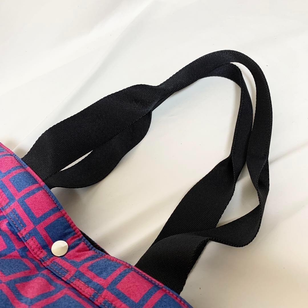 Porter Japanese Traditional Pattern Tote Bag Checkered Pink Men Rare yoshida kab