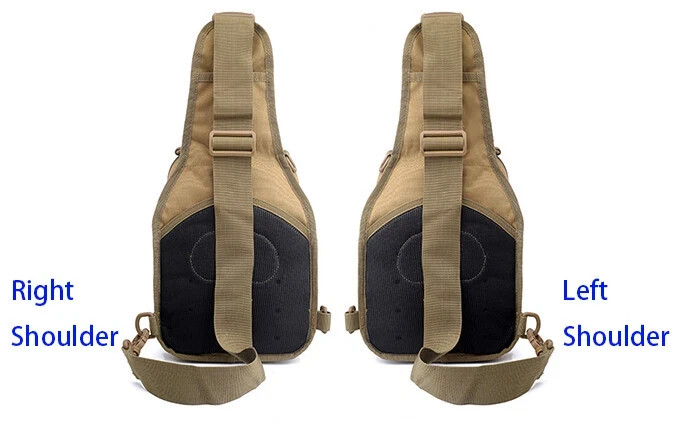 Men Outdoor Tactical Backpack Shoulder Sling Bag Chest Pack Sport Travel Hiking