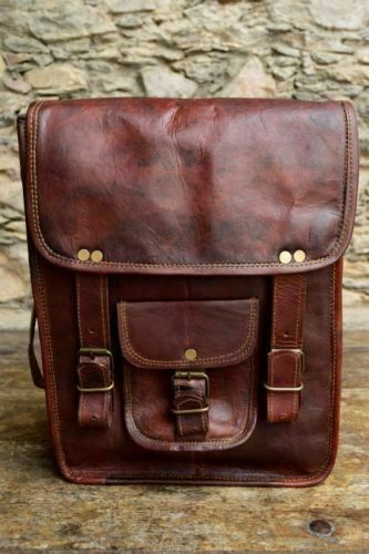 Bag Briefcase Useful Gift Women’s Vertical Leather Messenger Shoulder Laptop