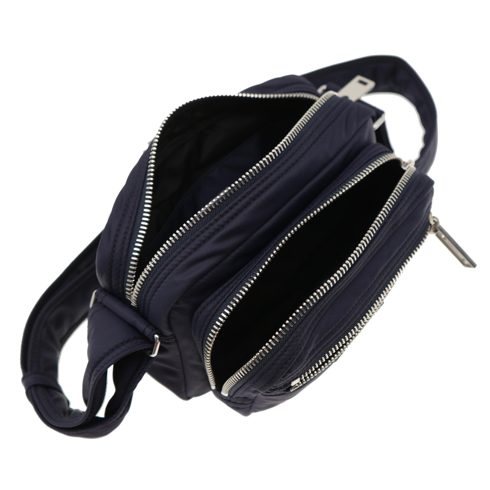 Burberry Warner Camera Crossbody Bag Navy Blue Nylon New