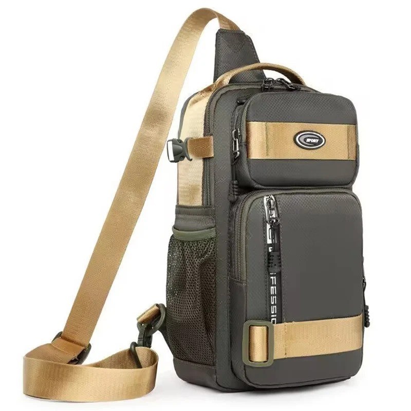 Riding BackPack For Men’s Chest Casual Single Shoulder Bag CrossBody LightWeight