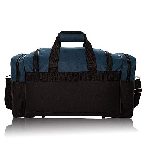 Medium Duffle Bag Duffel Bag in Black and Navy Blue Gym Bag