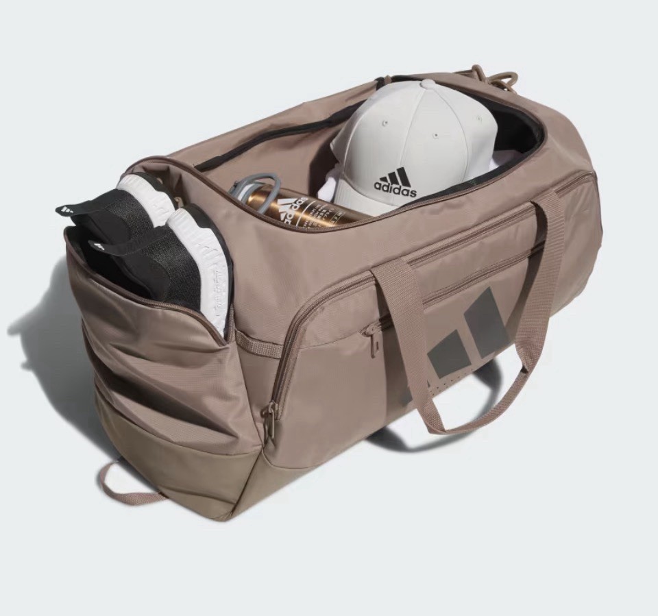 Adidas Defender 5 Brown On Brown Medium Duffle Travel Bag