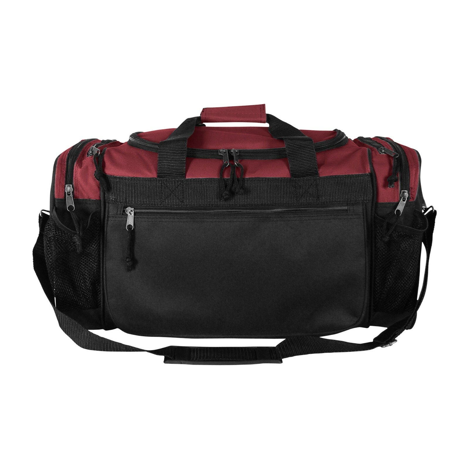 Brand New Duffle Bag Sports Duffel Bag in Maroon and Black Gym Bag