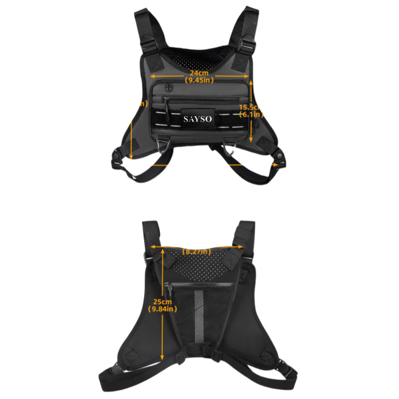 Sport Running Chest Rig Bag Front Pouch Recon Kit Pack Protective Vest