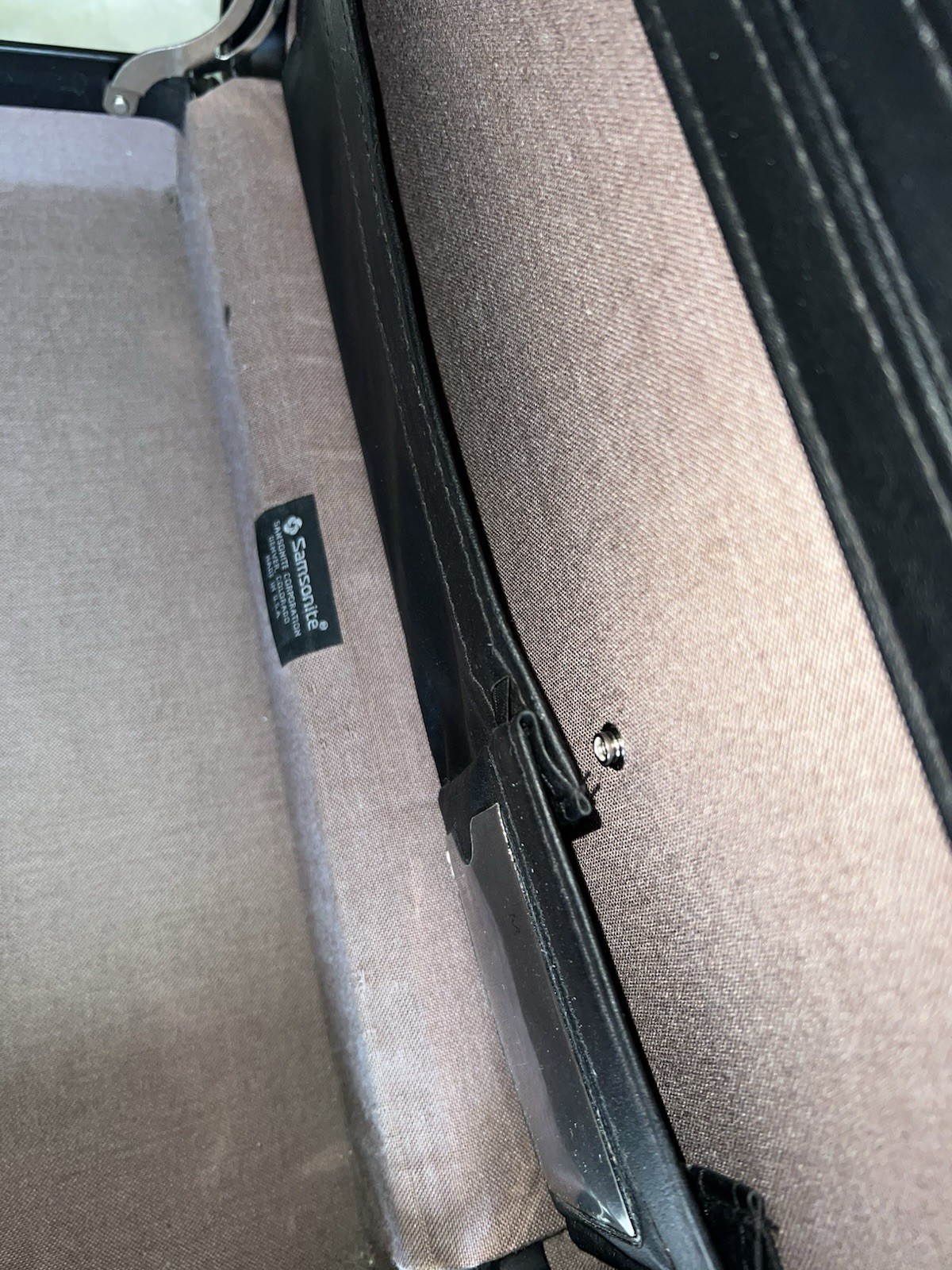 Vintage Samsonite Brown Hard Shell Briefcase Combo Lock Expanding Folder 19×13”