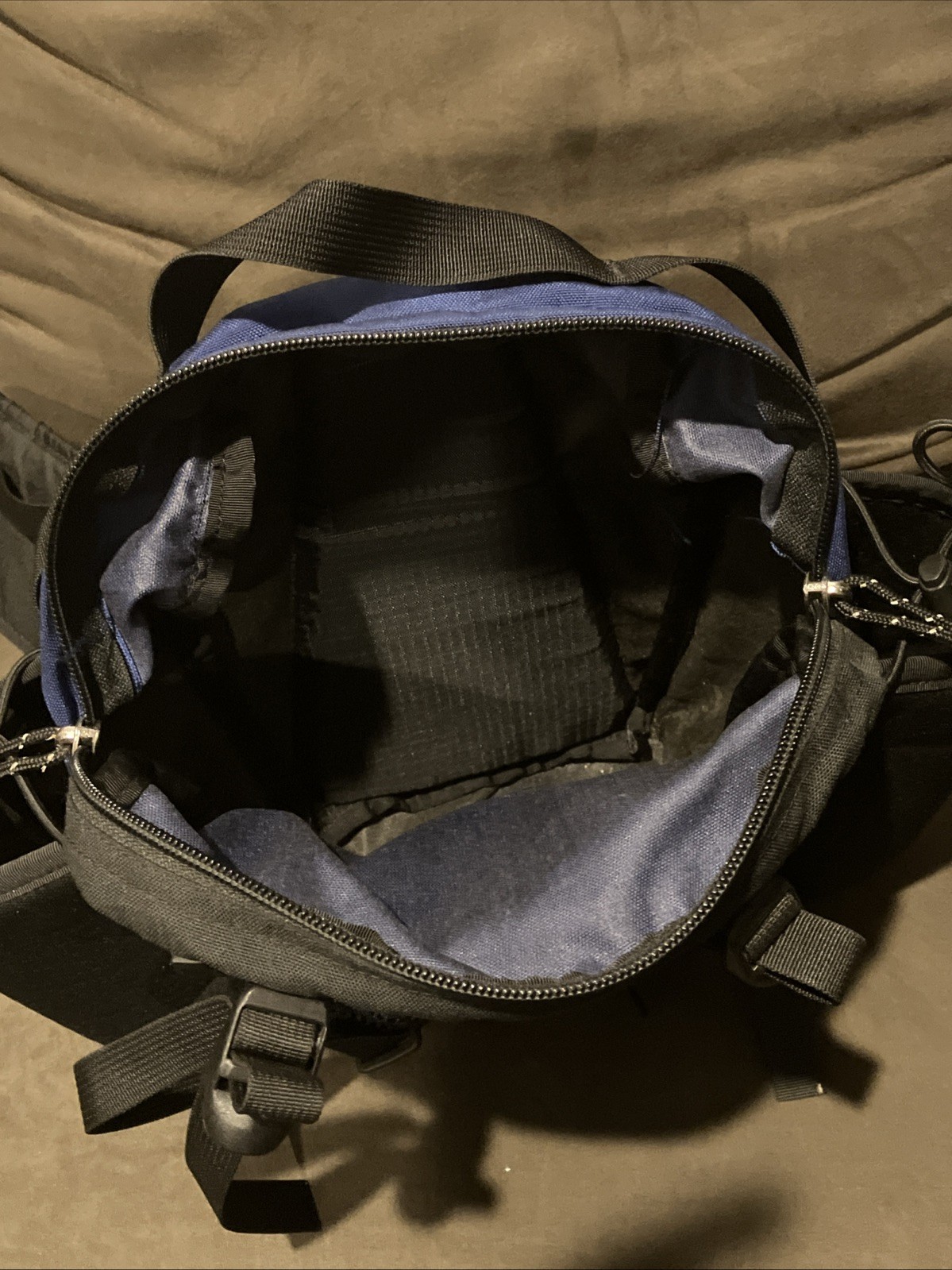Gregory Mirage Hiking Running Hydration Lumbar Fanny Pack Black Blue Made In USA
