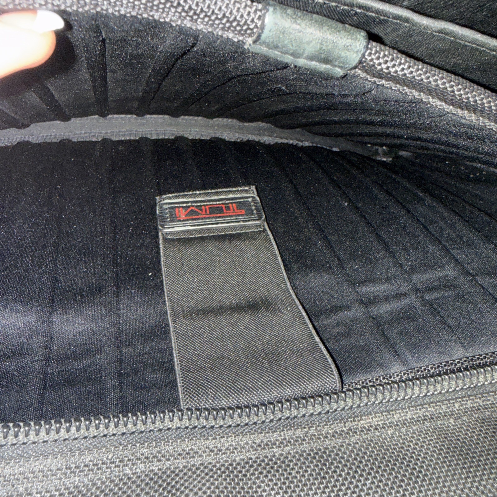 Tumi Alpha 3 Black Ballistic Nylon Designer Expandable Organizer Laptop Brief