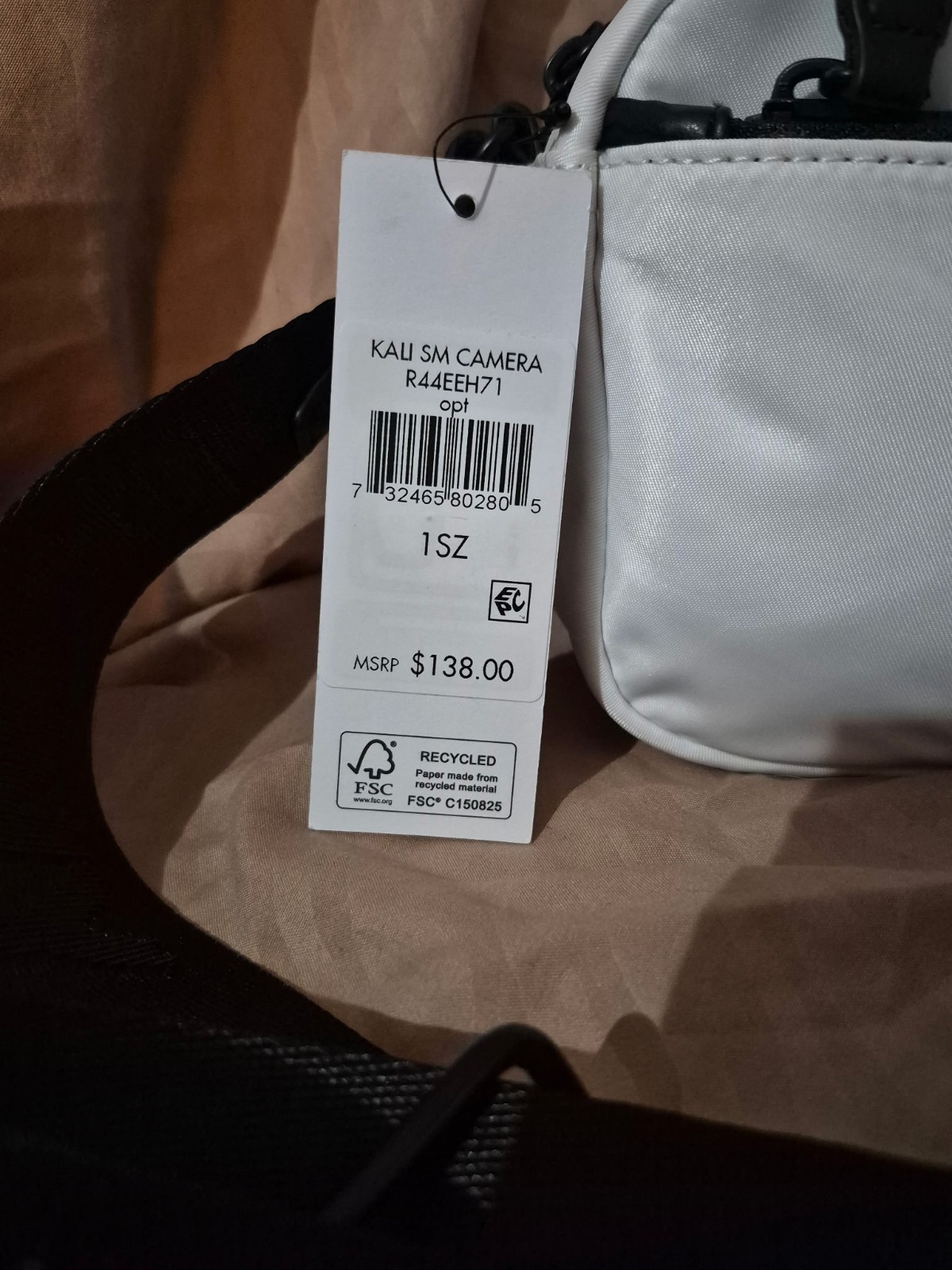 NWT DKNY Camera White and Black Crossbody Bag