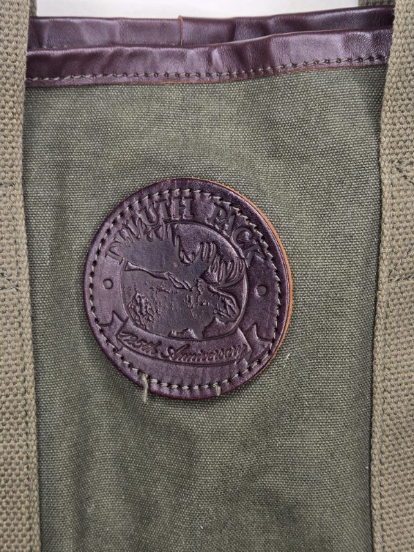 Duluth Pack Bag Olive Canvas Tote Vintage Fade USA Handmade 14x13x5 book Grocery