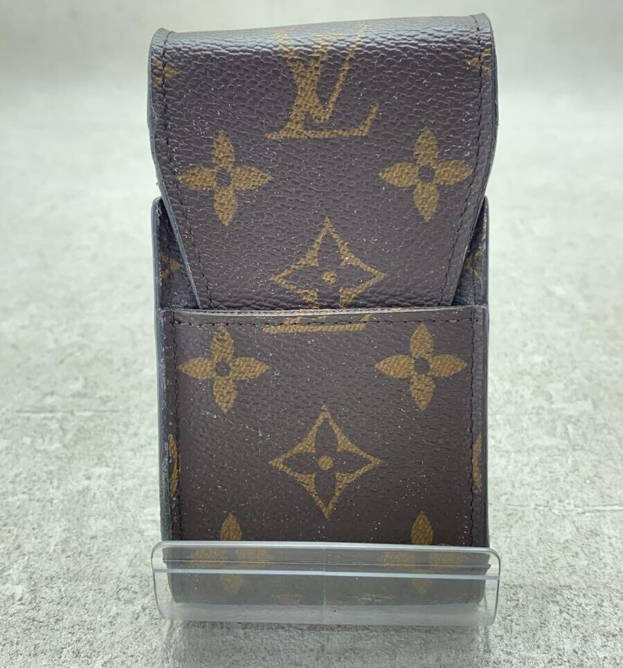 LOUIS VUITTON M63024 Etui Cigarette Cigarette Case Monogram Pouch Brown Used