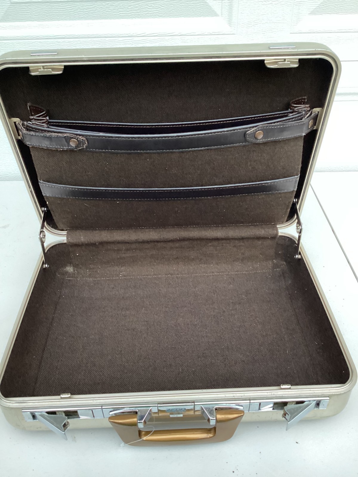 1980s Zero Halliburton Aircraft Grade Aluminum Combination Lock Briefcase