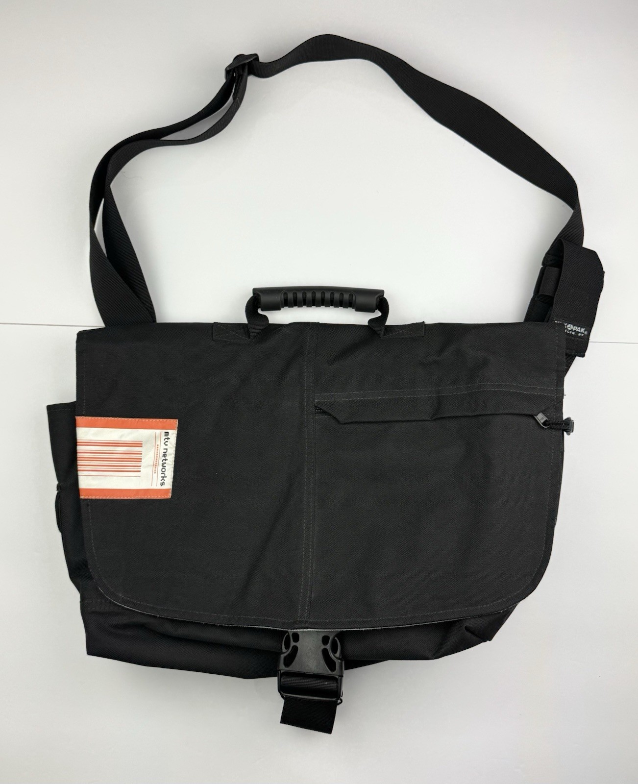 Vintage 90s MTV Networks Laptop Messenger Bag With Shoulder Strap Rare