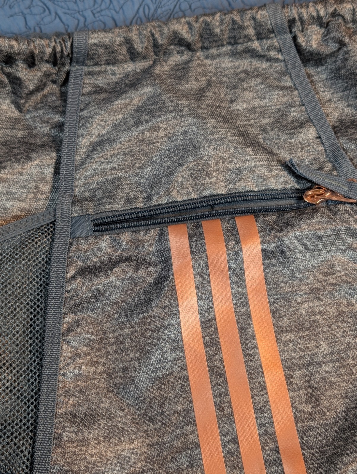 adidas Alliance II Sackpack Drawstring Bag in Jersey Onix Grey/Rose Gold