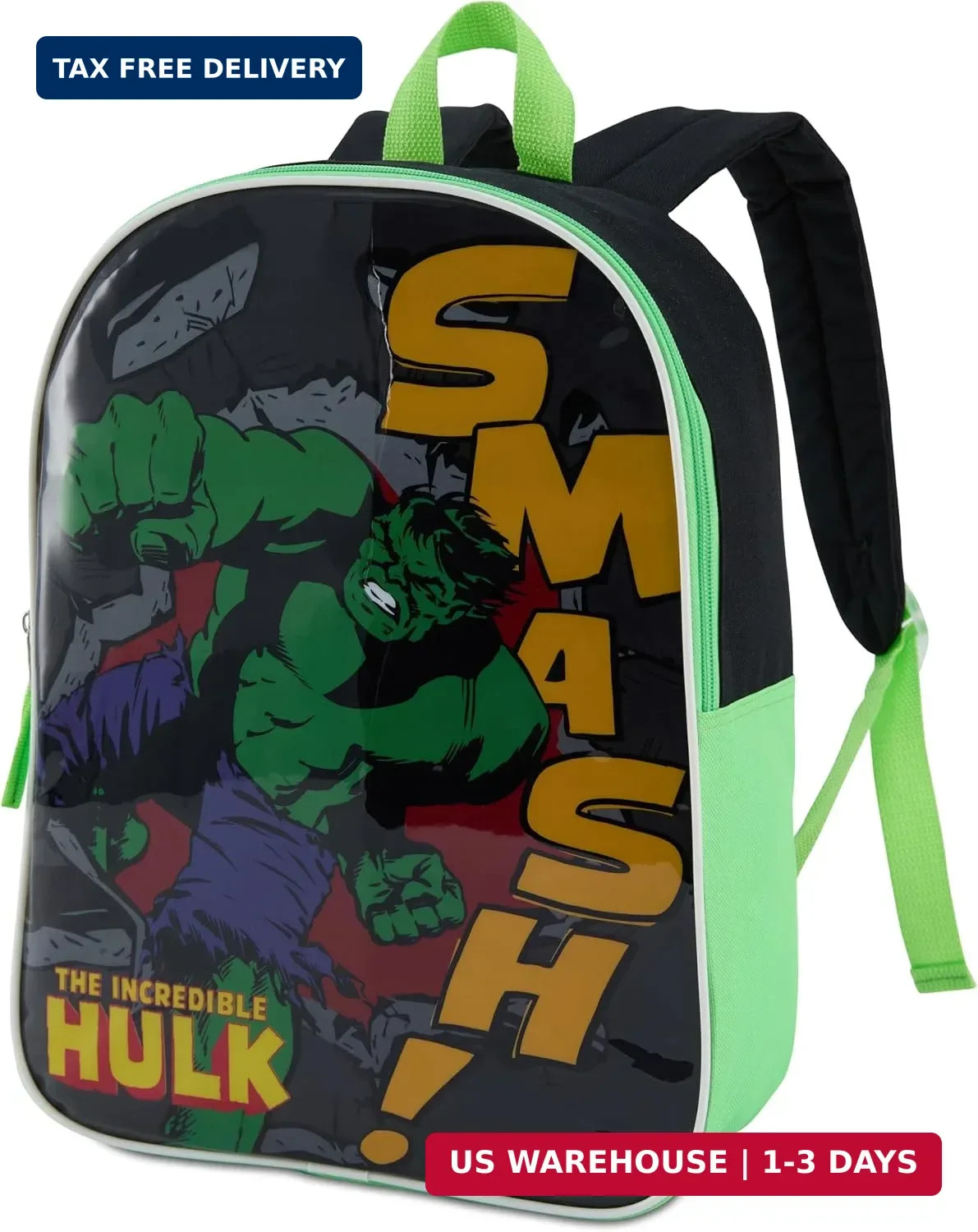 Marvel Hulk Backpack for Kids – Hulk Boys Backpack – Toddler School Bag – Comfy